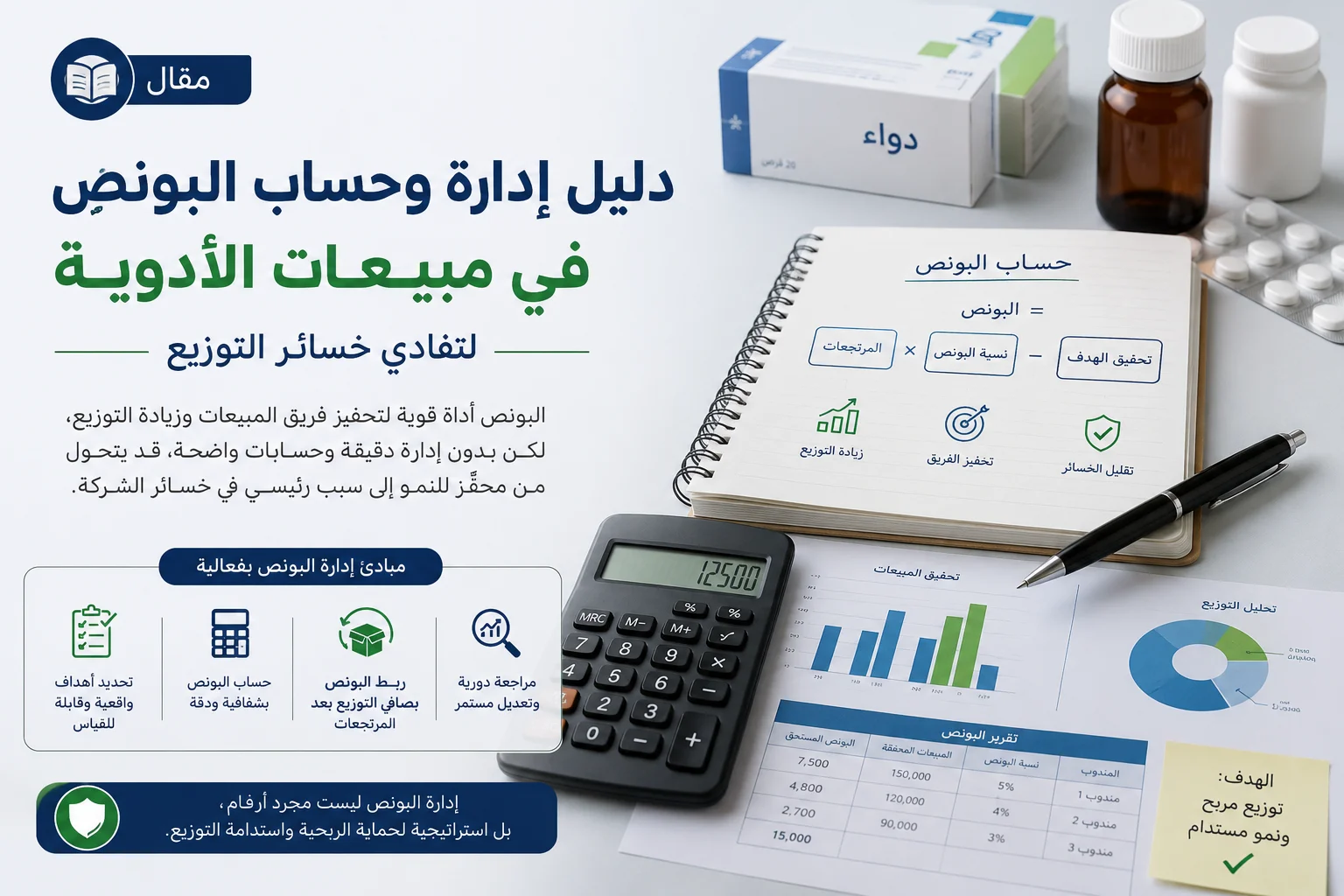 حساب البونص في مبيعات الأدوية